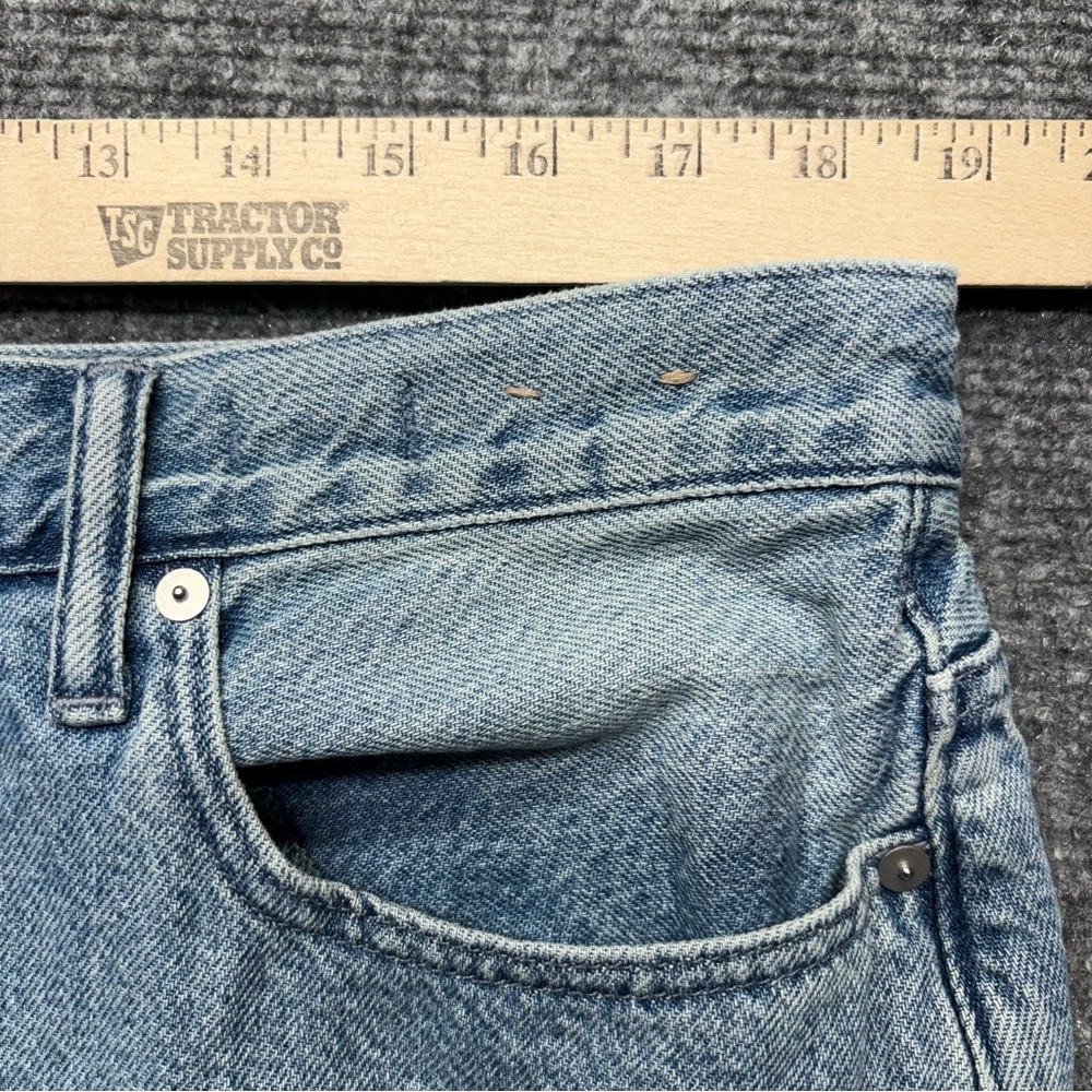 Madewell Jeans Womens 33 (38x31) Blue Super Wide Leg Preppy Modern Denim Skater - Picture 7 of 14